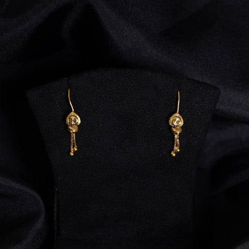 22 Carat Gold Kupa Drops Ear Rings 1.46g by Mahita Collections